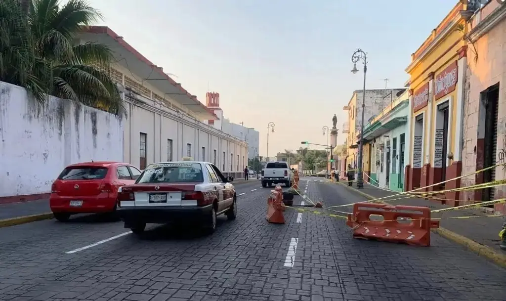 Imagen Cierran avenida Zaragoza de Veracruz