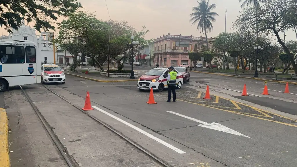 Imagen Mega cierre vial en centro de Veracruz