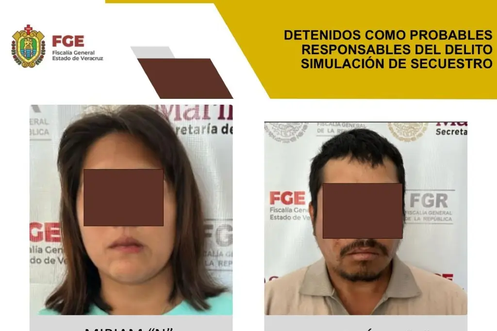 Imagen Pareja es detenida por presuntamente simular un secuestro 