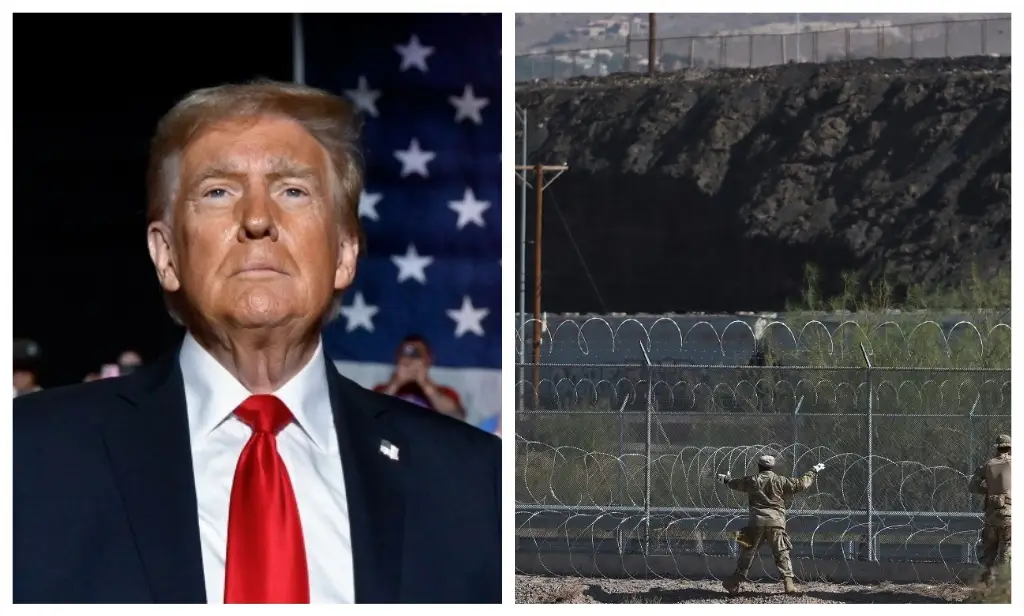 Imagen Trump reporta drástica caída de cruces fronterizos y da por terminada la 'invasión' de migrantes