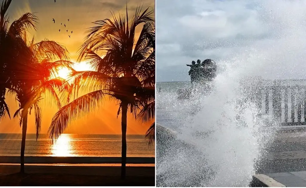 Imagen Ambiente caluroso y luego cambios en Veracruz; evento de norte con rachas de hasta 80 km/h