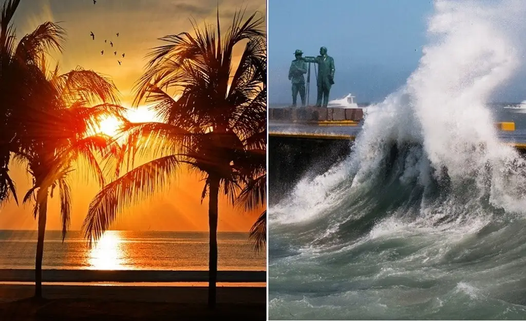 Imagen Ambiente caluroso y después cambios en Veracruz; norte con rachas de hasta 100 km/h