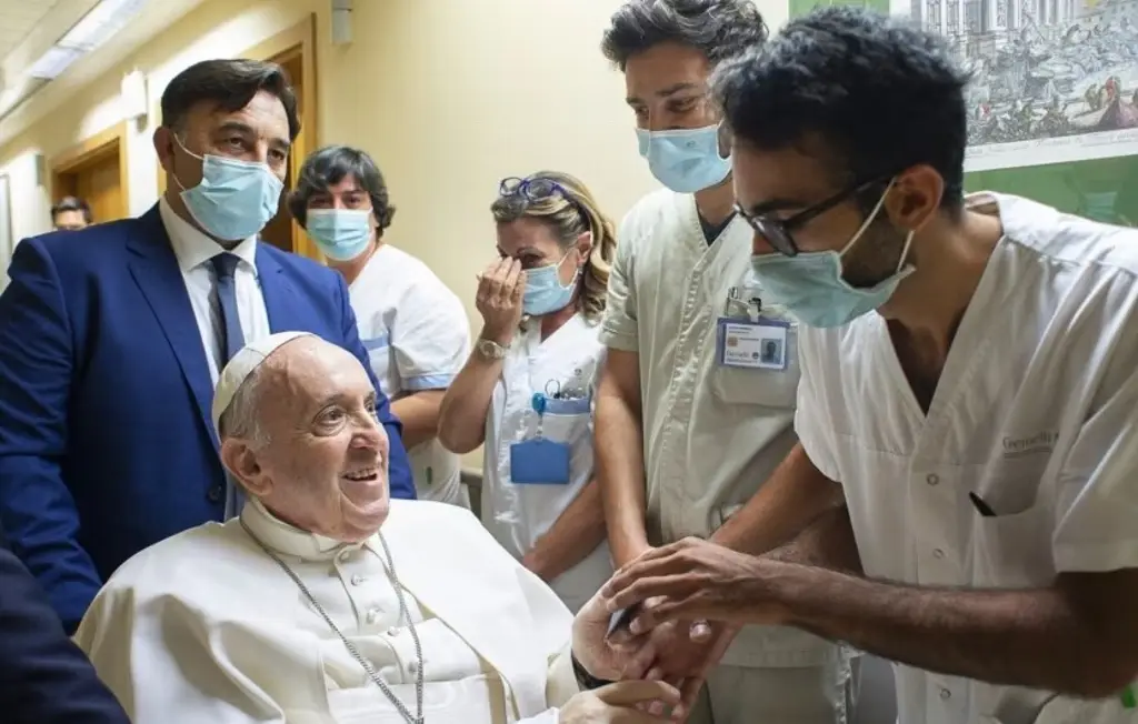 Imagen Papa Francisco sigue eventos de la Cuaresma atento en video desde el hospital