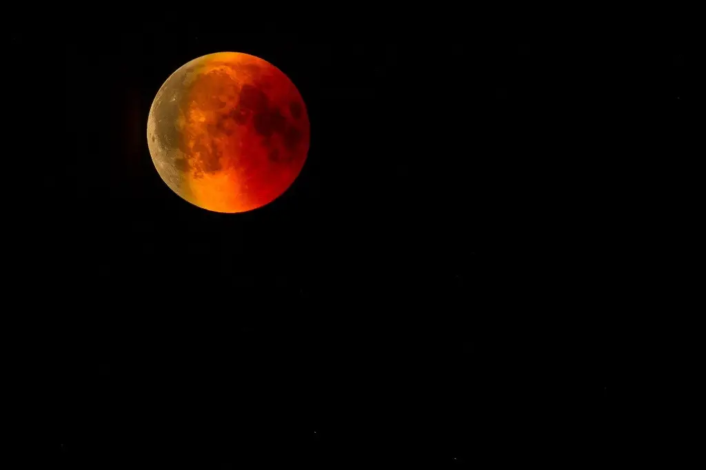 Imagen Esta semana hay eclipse total; Luna de sangre