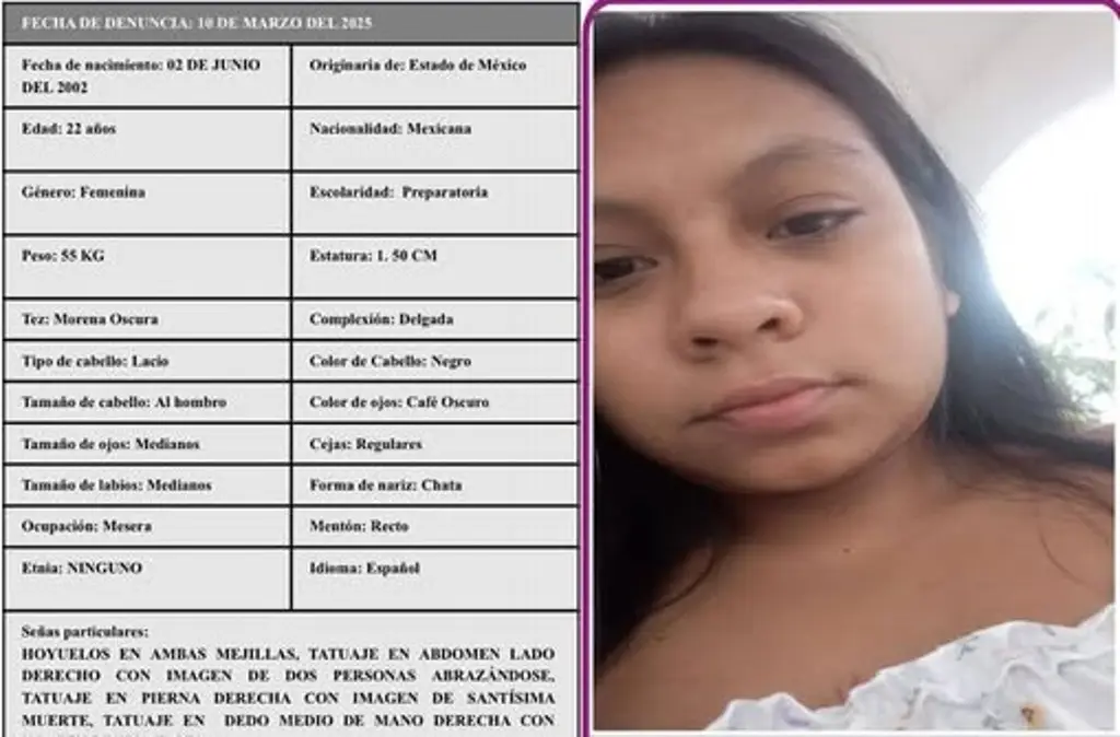 Imagen Buscan a Magdalena, joven mujer desaparecida en Veracruz