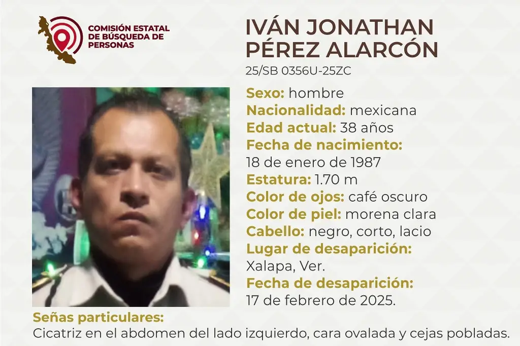 Imagen Él es Iván, tiene 38 años y desapareció en Xalapa, Veracruz 