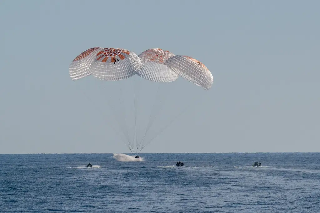 Imagen Tras 9 meses en la EEI, amerizan astronautas en el Golfo de México (+Video)