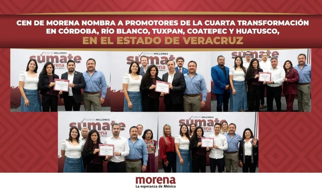 Imagen Morena anuncia promotores para 5 municipios de Veracruz