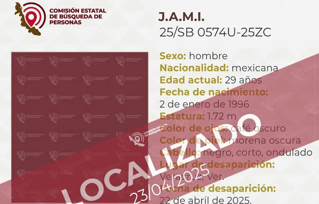 Imagen Localizan a hombre desaparecido en Veracruz
