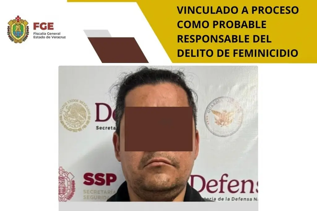 Imagen Lo vinculan a proceso por presunto feminicidio al sur de Veracruz 