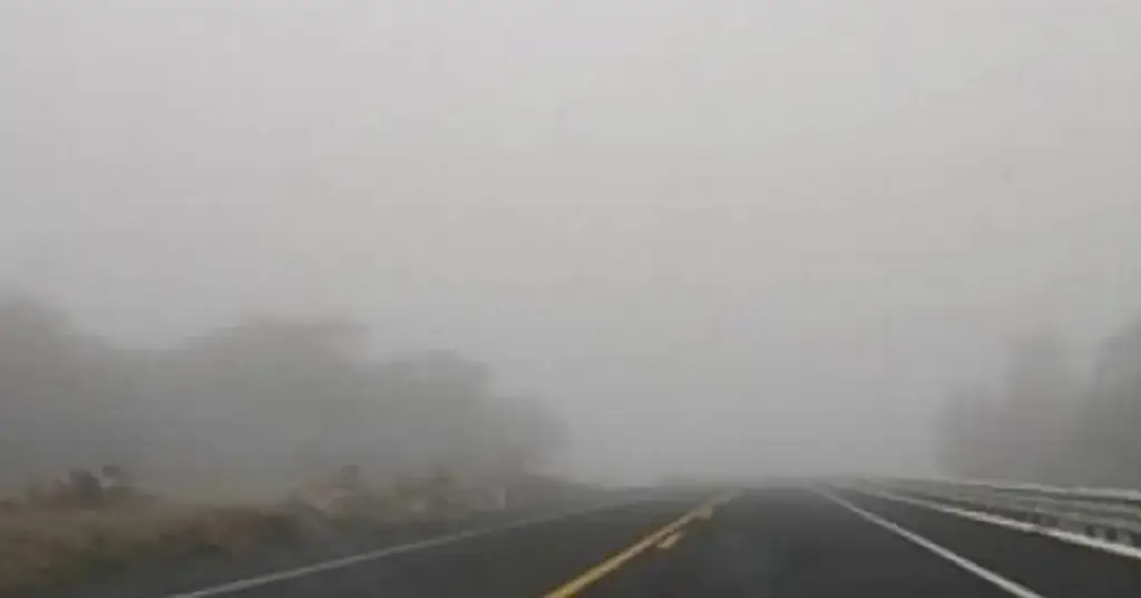Imagen Precaución: Registran neblina en esta autopista de Veracruz