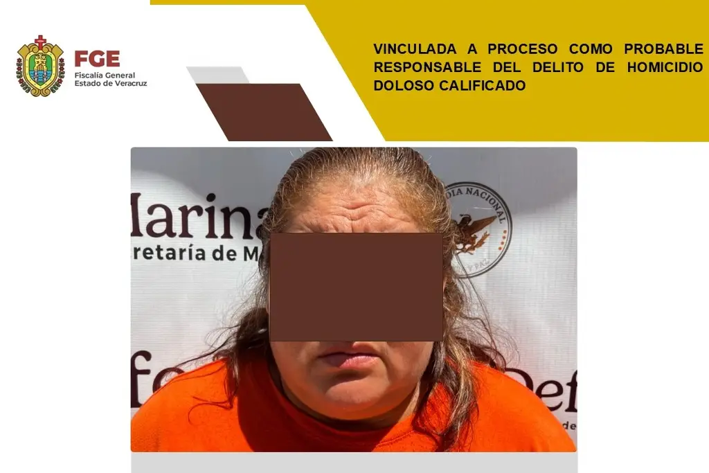 Imagen La vinculan a proceso por presunto homicidio doloso calificado en Xalapa, Veracruz