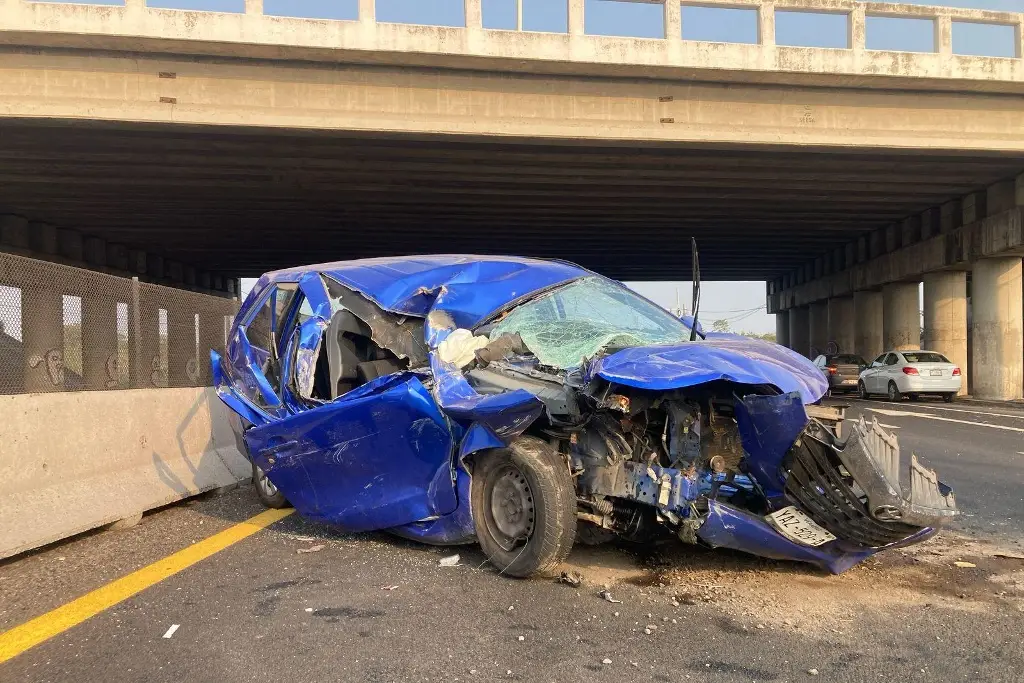 Imagen Se salvó de milagro en la Veracruz-Cardel