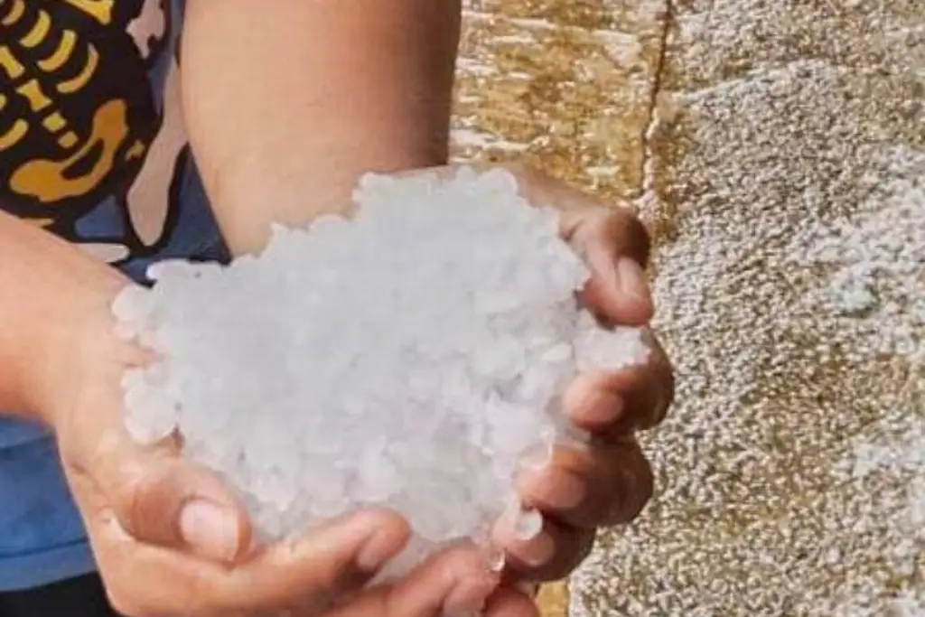 Imagen Se registra granizada al sur de Veracruz; son del tamaño de una canica (+video)