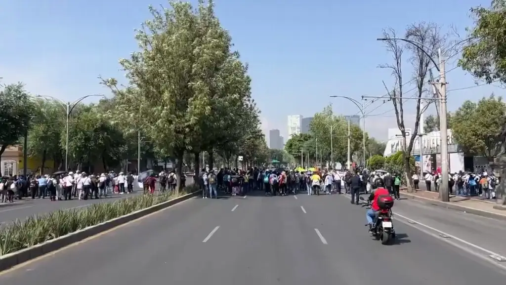 Imagen Personas débiles visuales realizan marcha hacia el Zócalo de CDMX. Esto piden