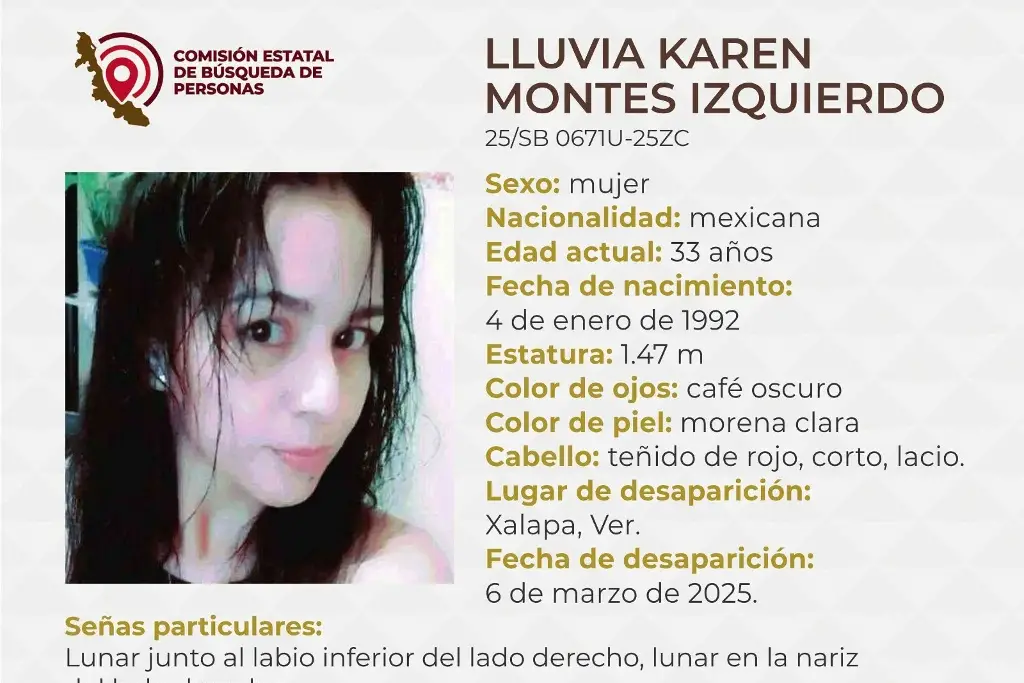 Imagen Joven mujer desaparece en Xalapa, Veracruz; aquí sus características 
