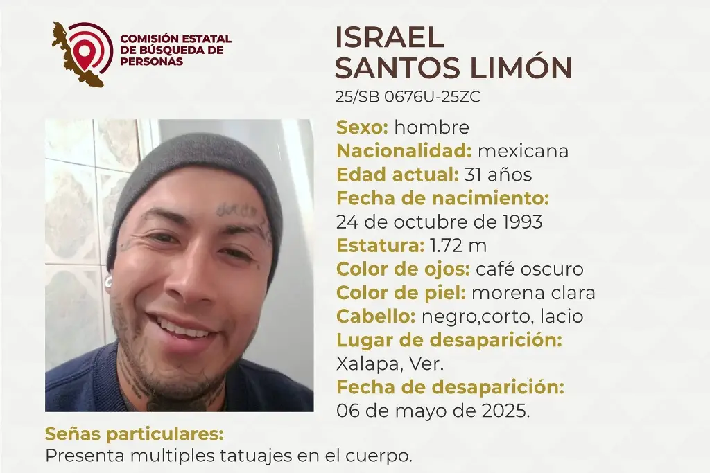 Imagen Desaparece hombre en Xalapa, Veracruz; aquí sus características 