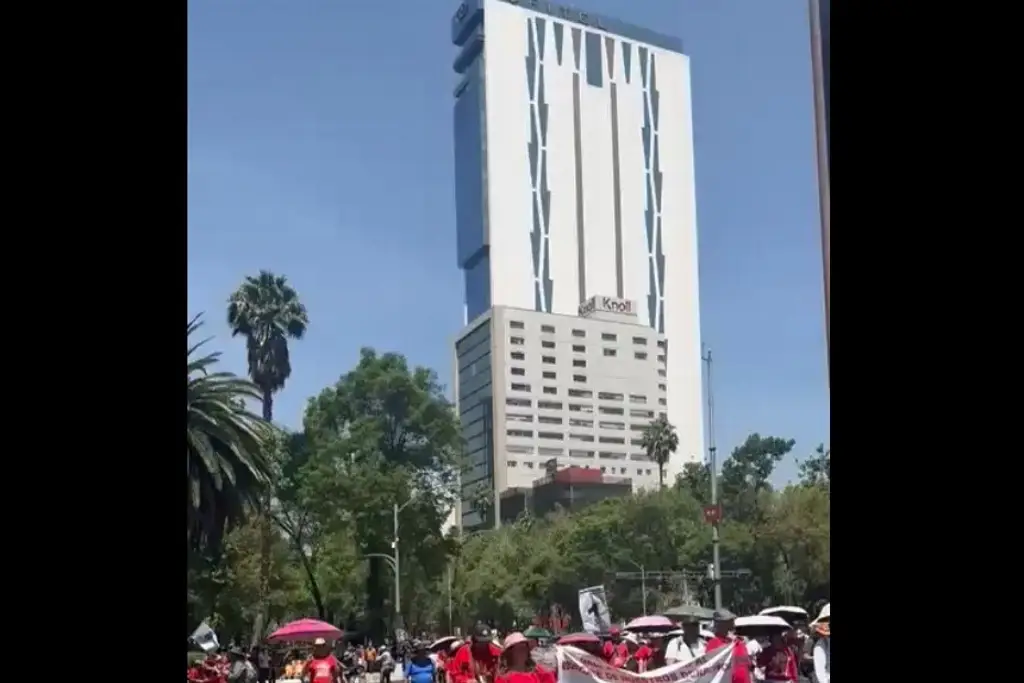 Imagen Profesores de la CNTE inician marcha en la CDMX 