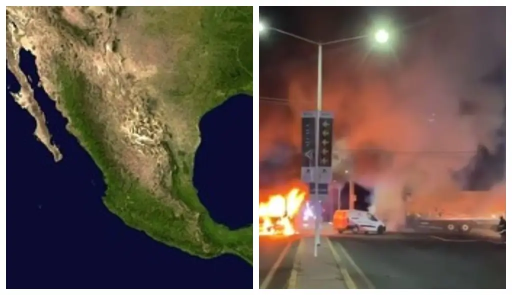 Imagen DEA revela mapa de organizaciones designadas como terroristas en México