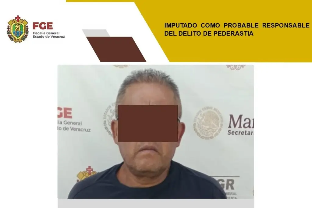 Imagen Lo imputan por presunta pederastia en la ciudad de Veracruz 