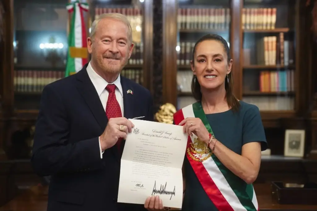 Imagen Claudia Sheinbaum se reúne con embajador de EU