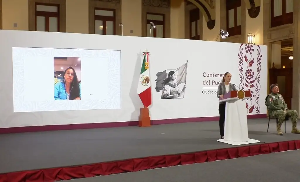 Imagen Mañanera de Sheinbaum vacía por bloqueo de CNTE; 