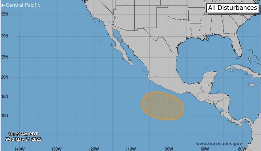 Imagen Monitorean zona de baja presión con 40% de probabilidad de ser ciclón