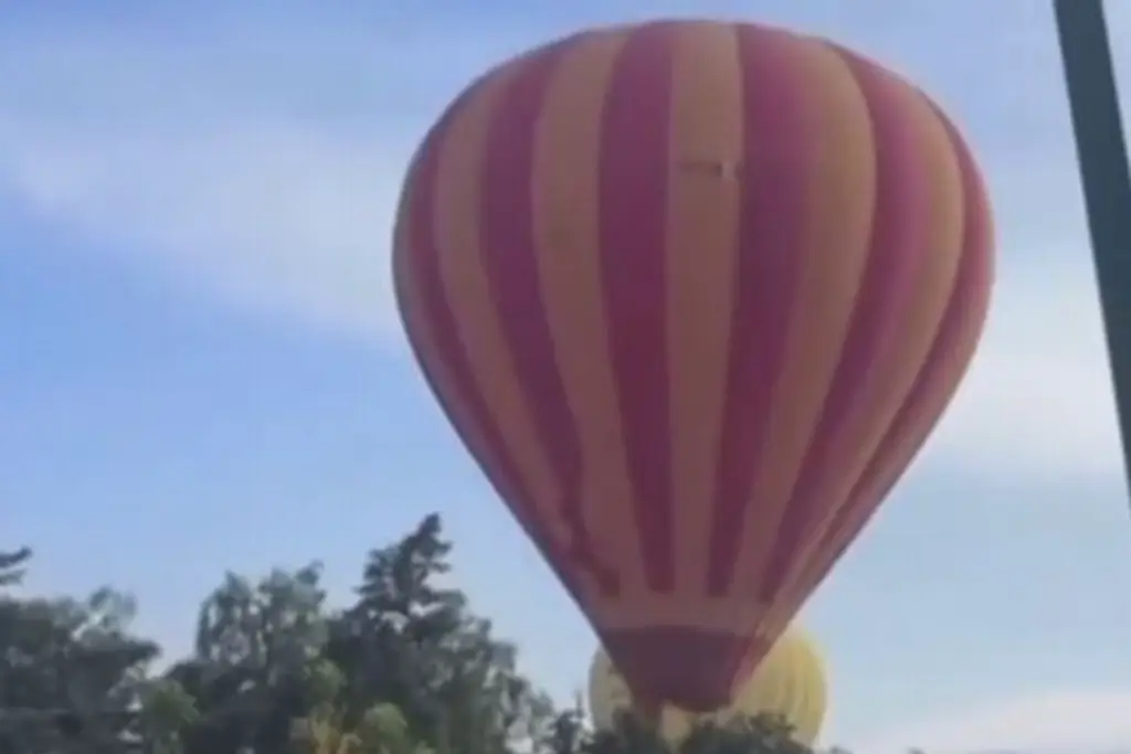 Imagen Cae globo aerostático en Teotihuacán; hay personas lesionadas (video)