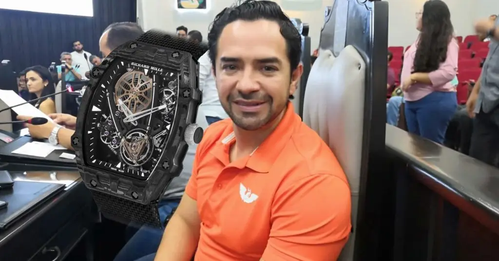 Imagen Con reloj de 3 mdp, regidor de Playa del Carmen es visto en el gran premio de Mónaco