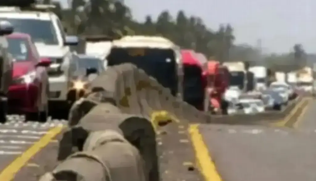Imagen Hay cierre parcial de circulación en autopista de Veracruz; es por esta razón 