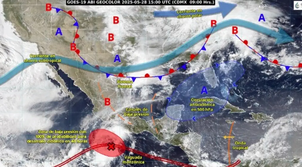 Imagen Nueva Onda Tropical afectaría a Veracruz este fin: Conagua