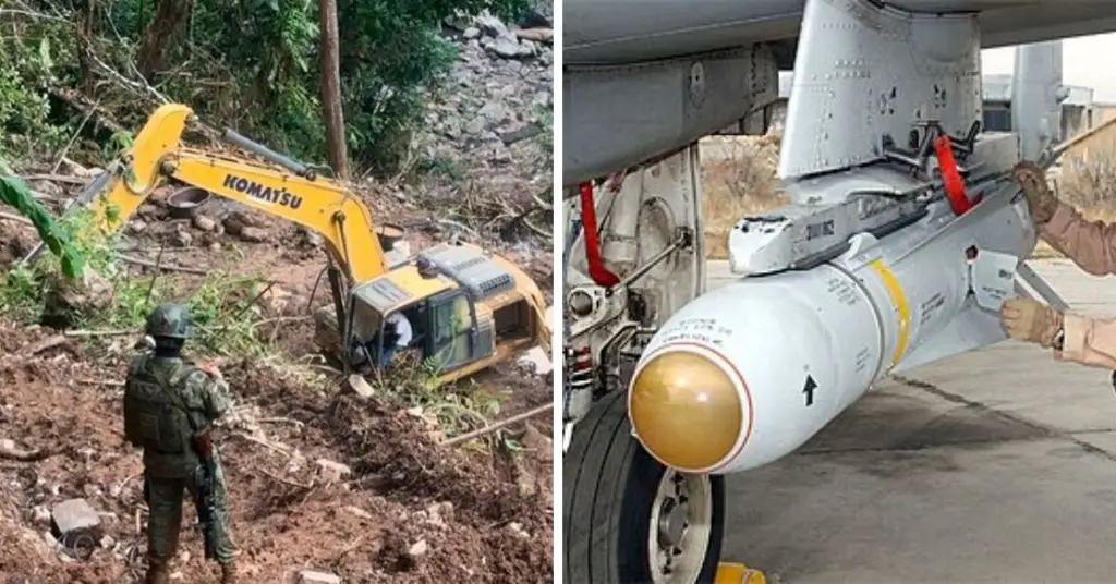 Imagen Ejército de Ecuador bombardea campamento minero ilegal en el Amazonas