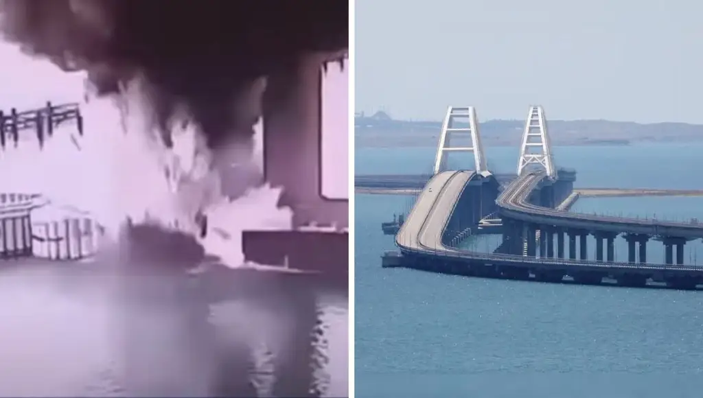 Imagen Ucrania se atribuye explosión en puente de Crimea, en territorio ocupado por Rusia