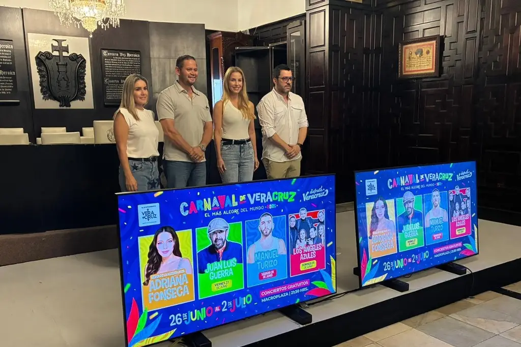Imagen Anuncian artistas para tercer masivo del Carnaval de Veracruz 