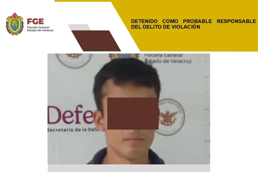 Imagen Lo detienen por el delito de violación en Misantla, Veracruz 