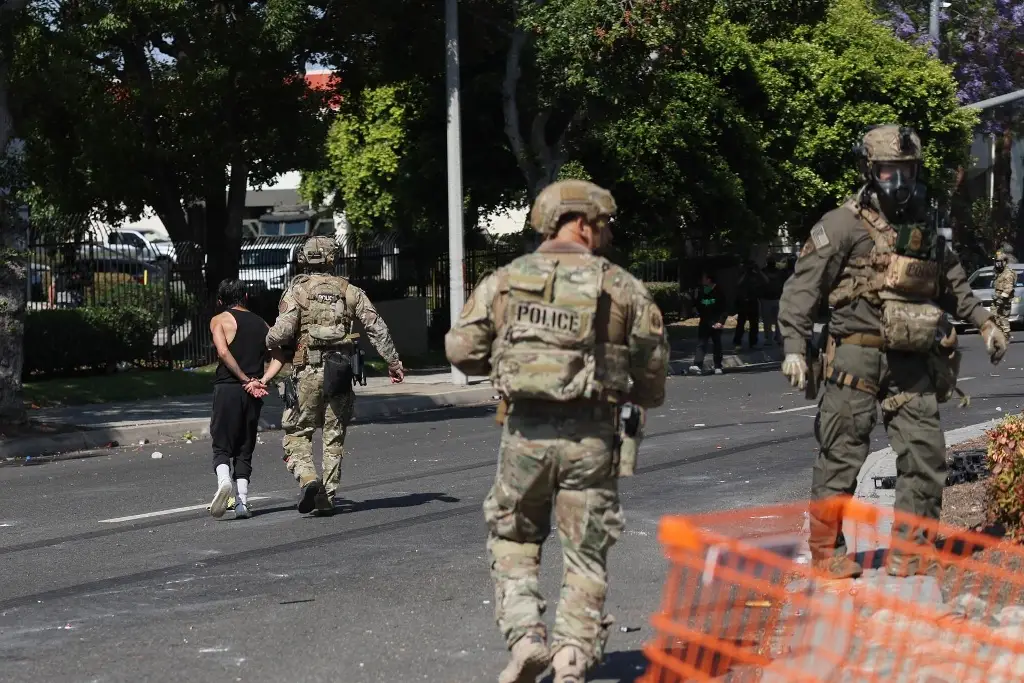 Imagen Llega la Guardia Nacional a California tras protestas contra deportaciones masivas