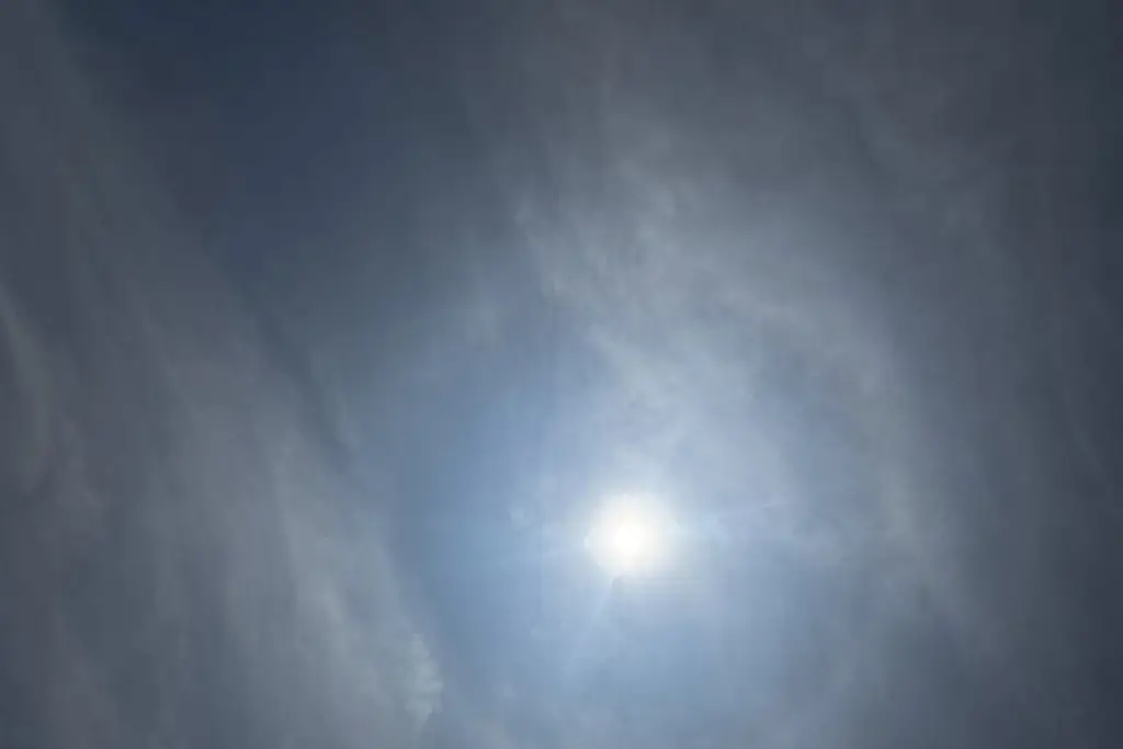Imagen Halo solar este viernes en Veracruz 