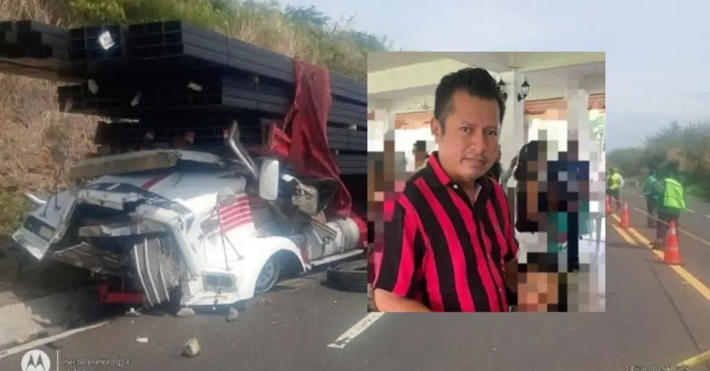 Imagen Trailero murió prensado en accidente sobre la autopista Cardel–Poza Rica