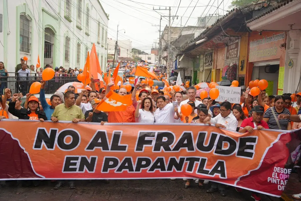 Imagen Movimiento Ciudadano acusa fraude en Papantla; protesta en calles
