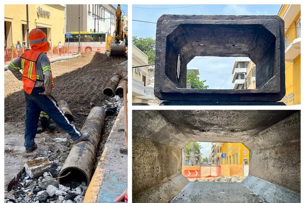 Imagen Cambian drenaje de Veracruz que se puso en tiempos de Porfirio Díaz