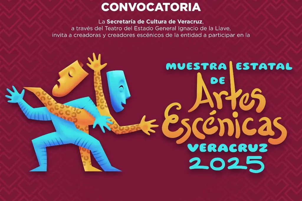 Imagen Lanzan convocatoria para participar en Muestra Estatal de Artes Escénicas Veracruz 2025