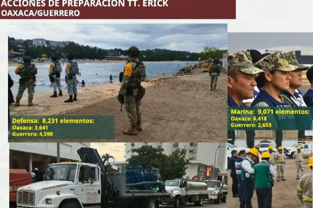 Imagen Despliegan más de 17 mil elementos de Marina y Defensa por “Erick”; afectará a Oaxaca y Guerrero