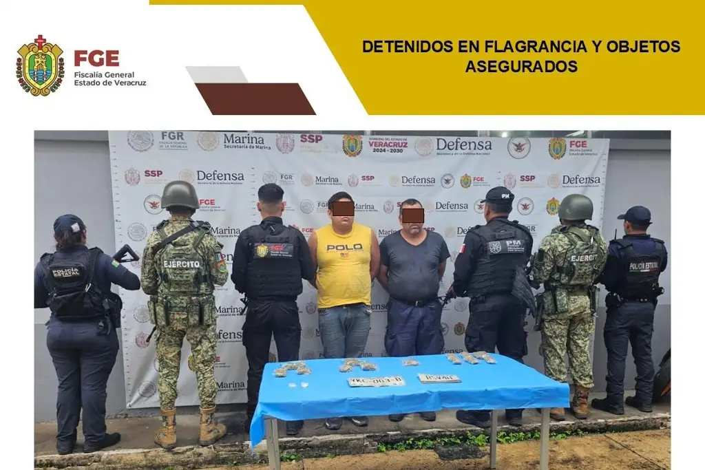 Imagen Dos personas detenidas durante cateo en Actopan 