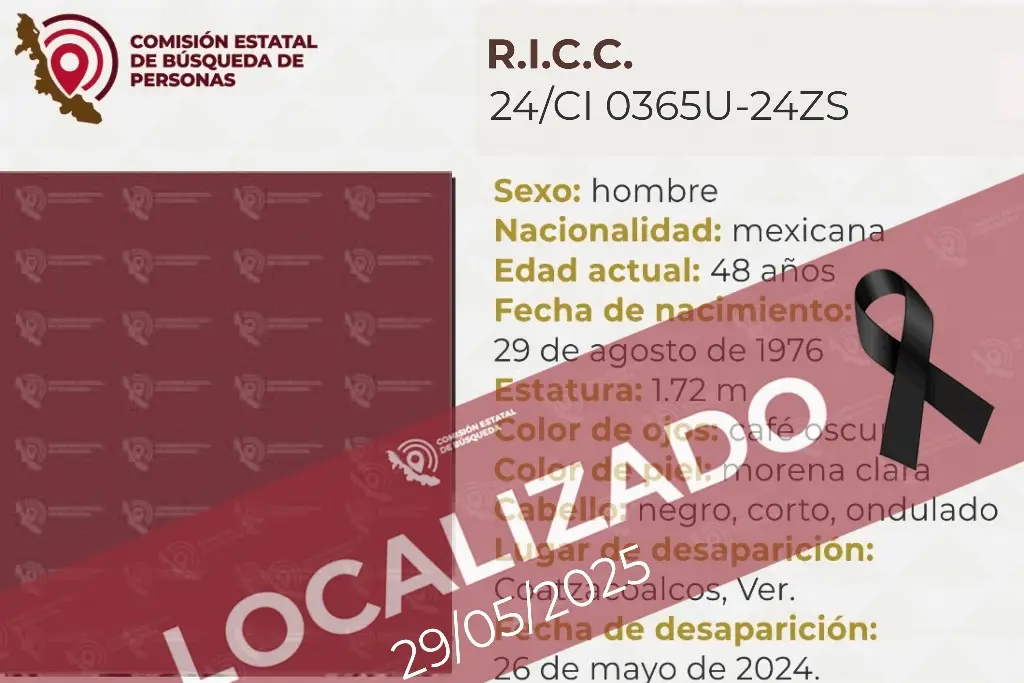 Imagen Tras un año desaparecido, hallan sin vida a hombre al sur de Veracruz