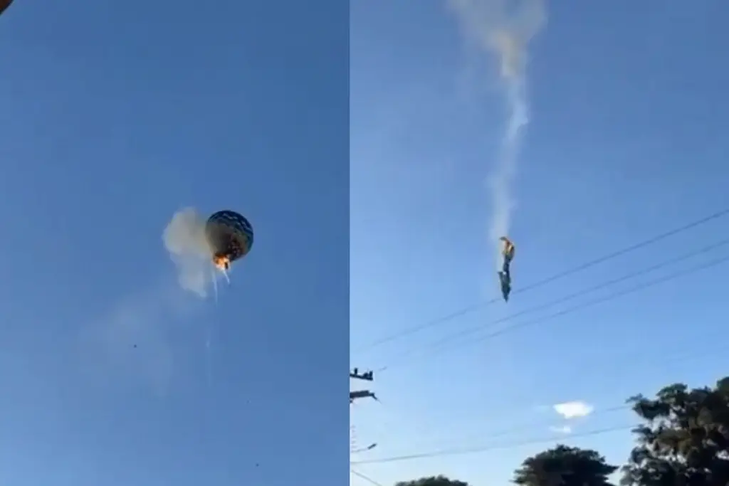 Imagen Al menos 8 muertos al caer un globo aerostático en Brasil
