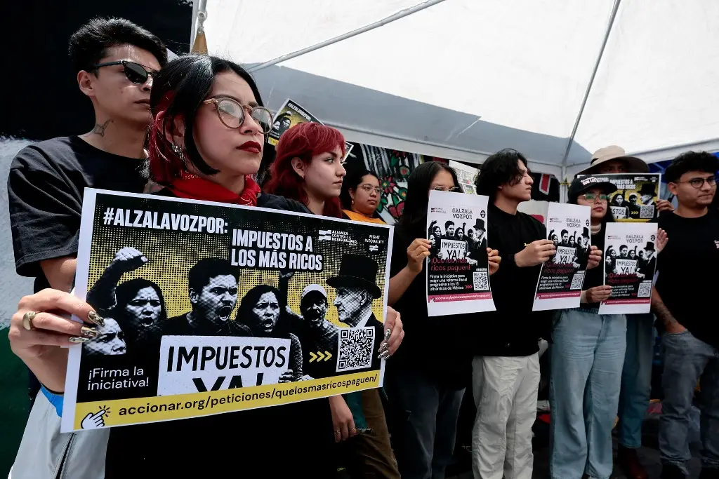 Imagen Alianza contra la Desigualdad pide aplicar impuesto para millonarios en México
