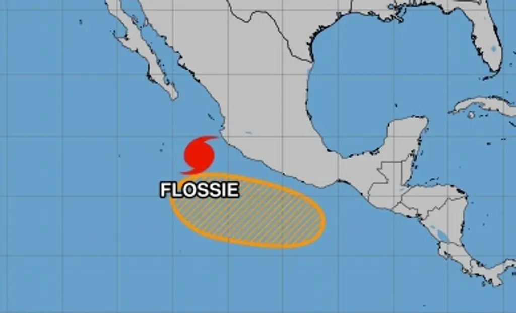 Imagen Flossie se convierte en huracán categoría 3 en el Pacífico mexicano