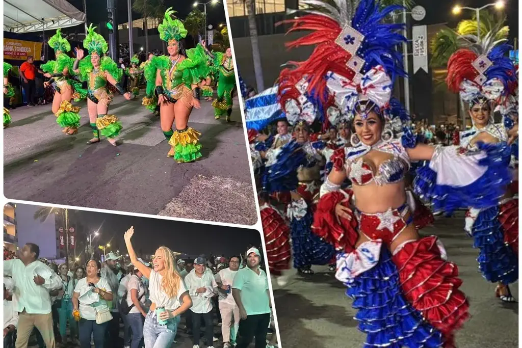 Imagen Con rumba, alegría y fuegos artificiales se realizó el último desfile del Carnaval de Veracruz