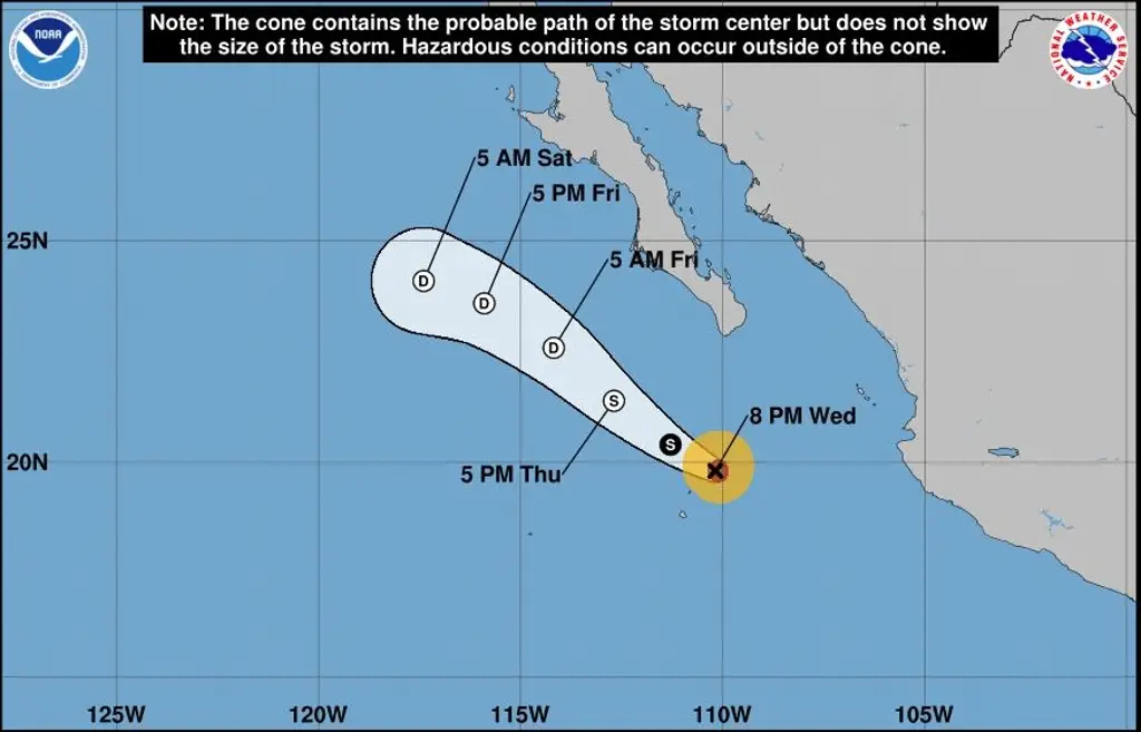 Flossie baja a huracán categoría 1 y se aleja de las costas mexicanas