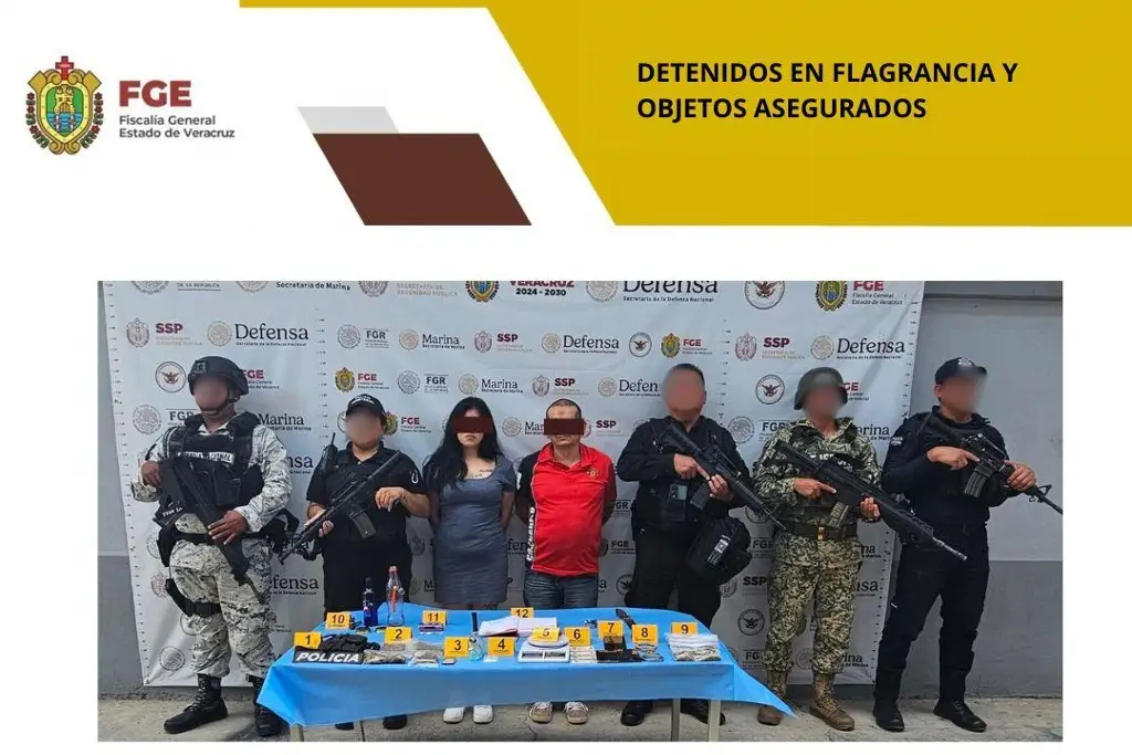 Imagen Dos personas detenidas tras cateo en Xalapa